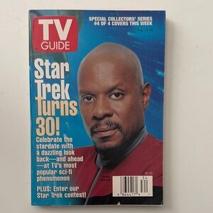 TV Guide August 1996 Captain Sisko (Avery Brooks) Star Trek Turns 30 Series #4